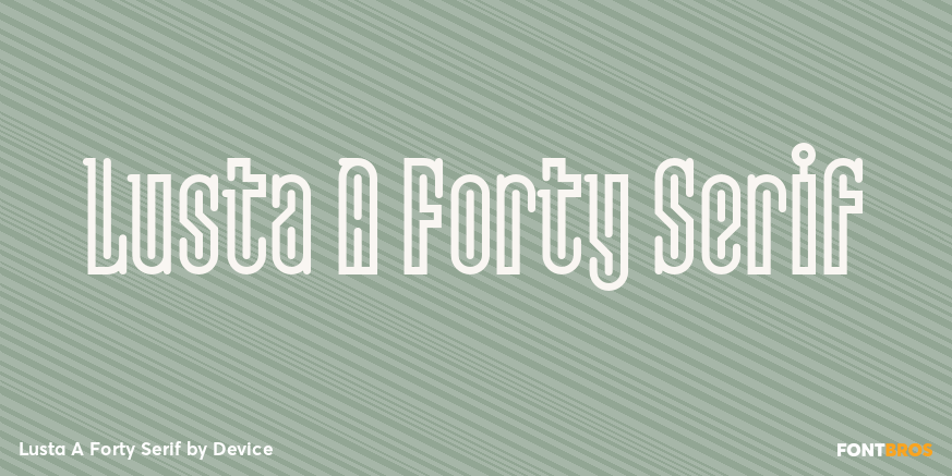 Lusta A Forty Serif Poster