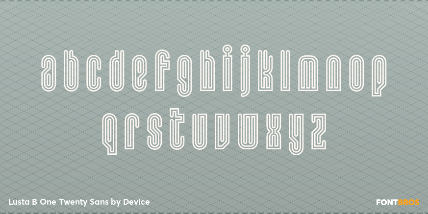 Lusta B One Twenty Sans Font Poster #3