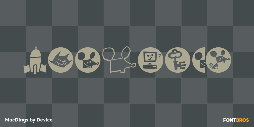 MacDings Font Poster #1