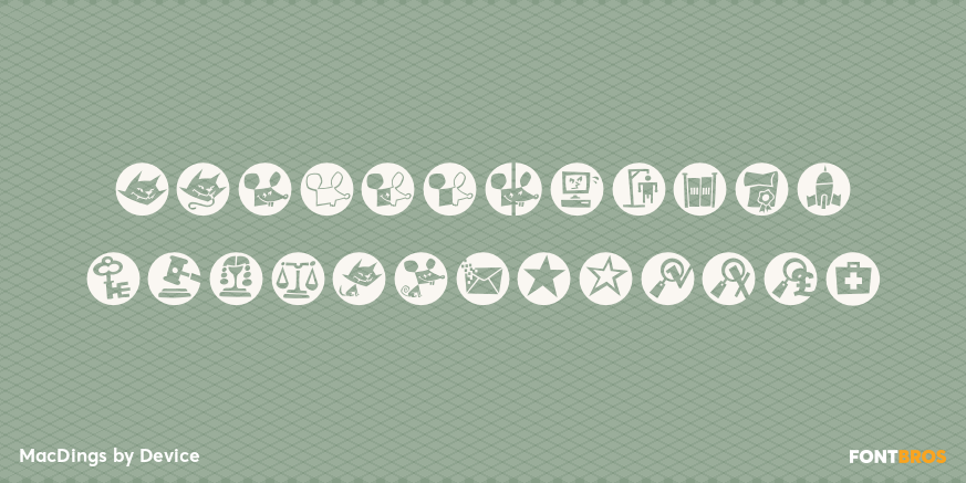 MacDings Font Poster #3