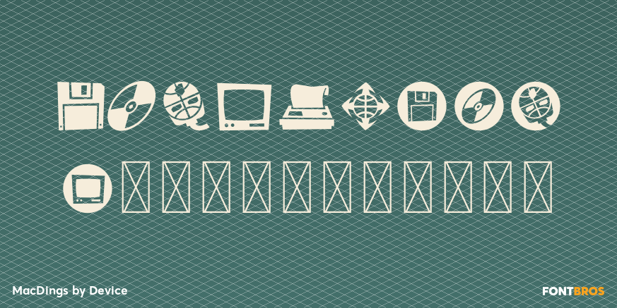MacDings Font Poster #4