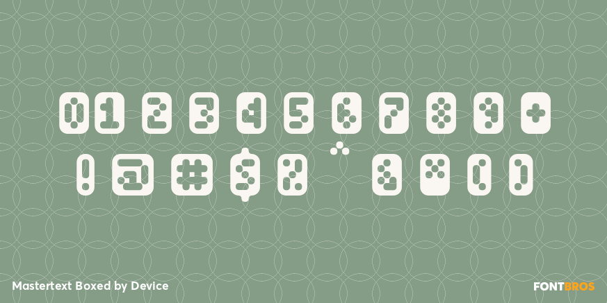 Mastertext Boxed Font Poster #4