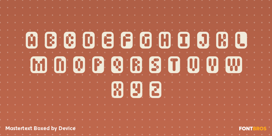 Mastertext Boxed Font Poster #2