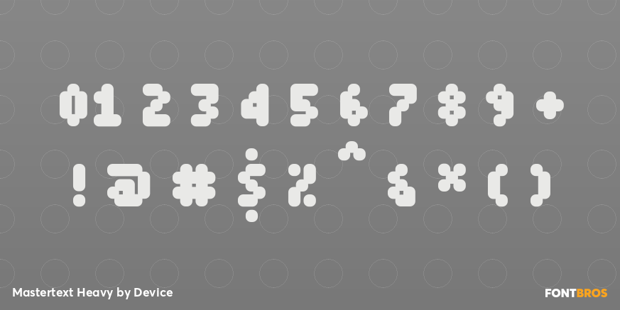 Mastertext Heavy Font Poster #4