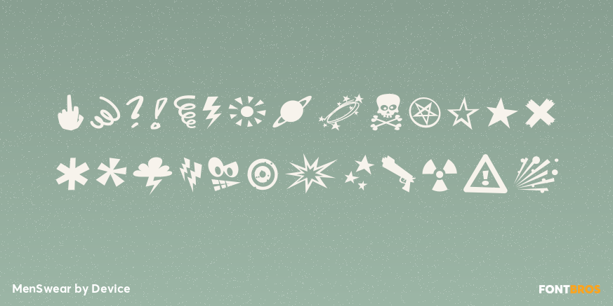 MenSwear Font Poster #3