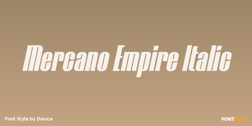 Mercano Empire Italic Poster