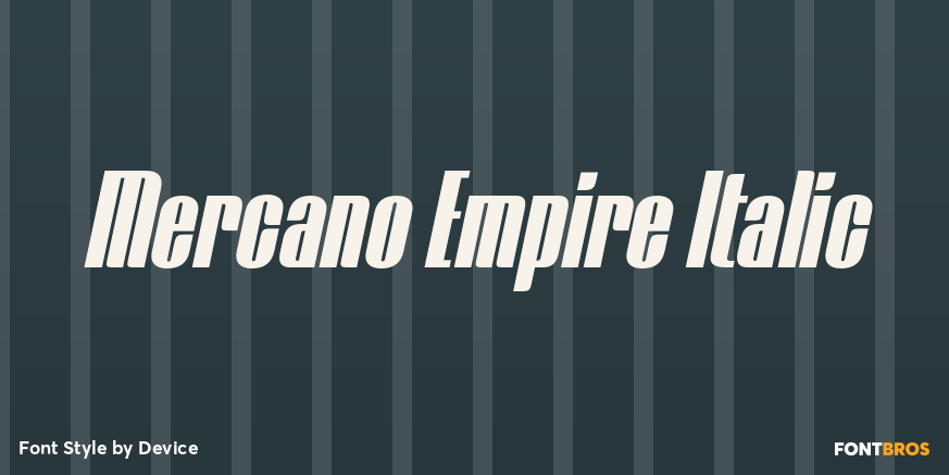 Mercano Empire Italic Poster