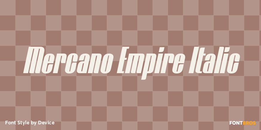 Mercano Empire Italic Poster
