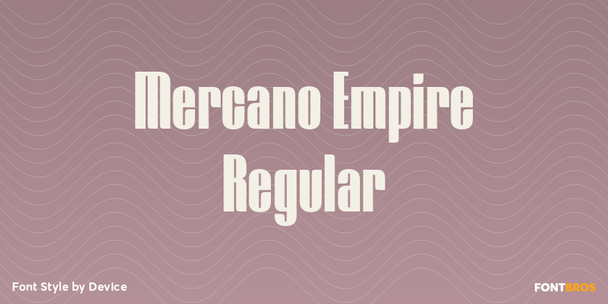 Mercano Empire Regular Poster