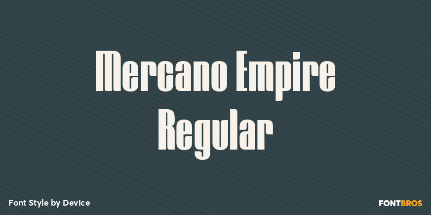Mercano Empire Regular Poster