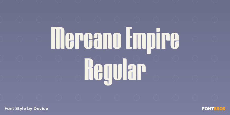 Mercano Empire Regular Poster