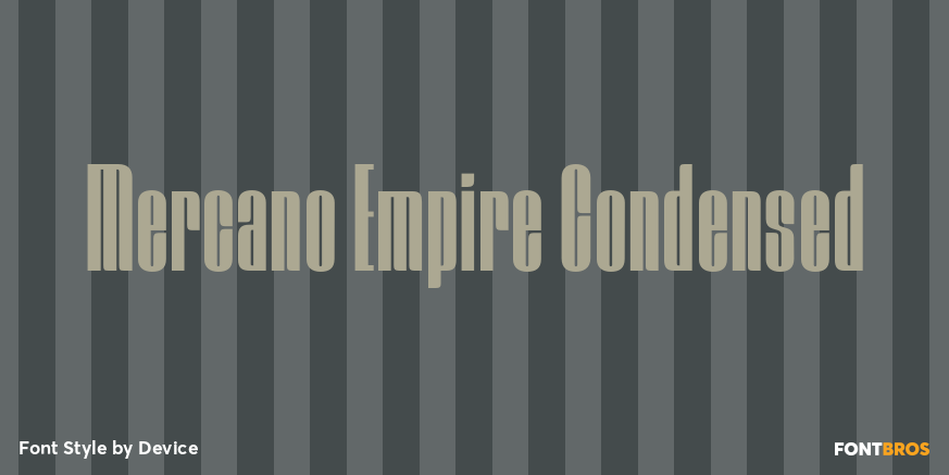 Mercano Empire Condensed Poster