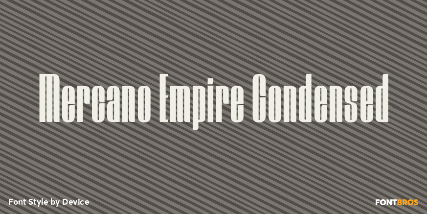 Mercano Empire Condensed Poster