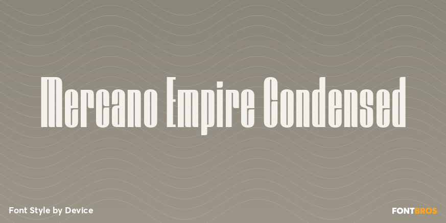 Mercano Empire Condensed Poster