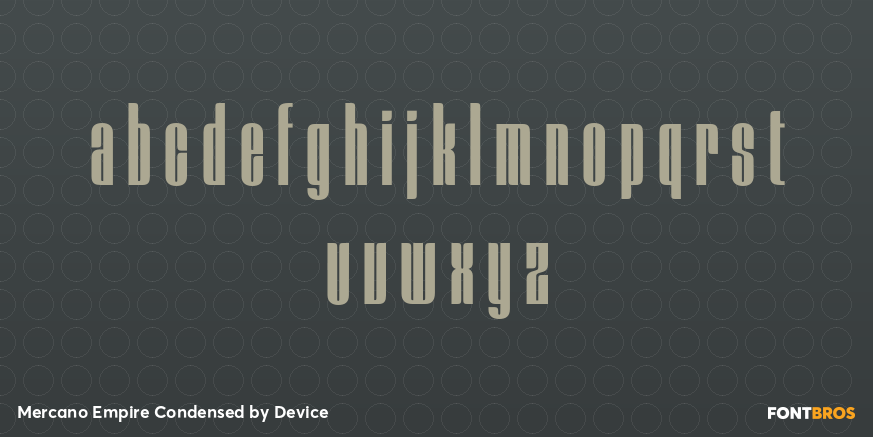 Mercano Empire Condensed Font Poster #3