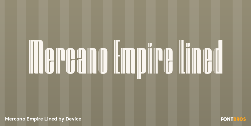 Mercano Empire Lined Font Poster #1