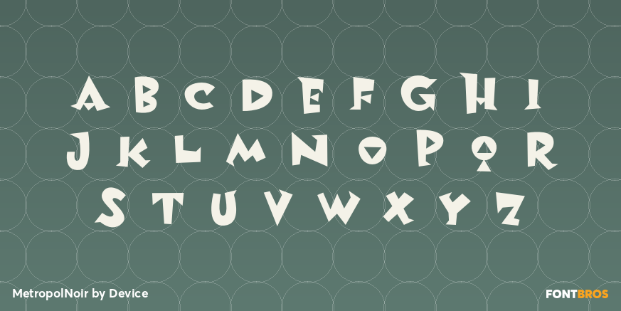 MetropolNoir Font Poster #2