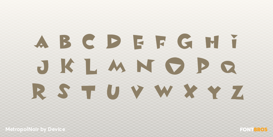 MetropolNoir Font Poster #3