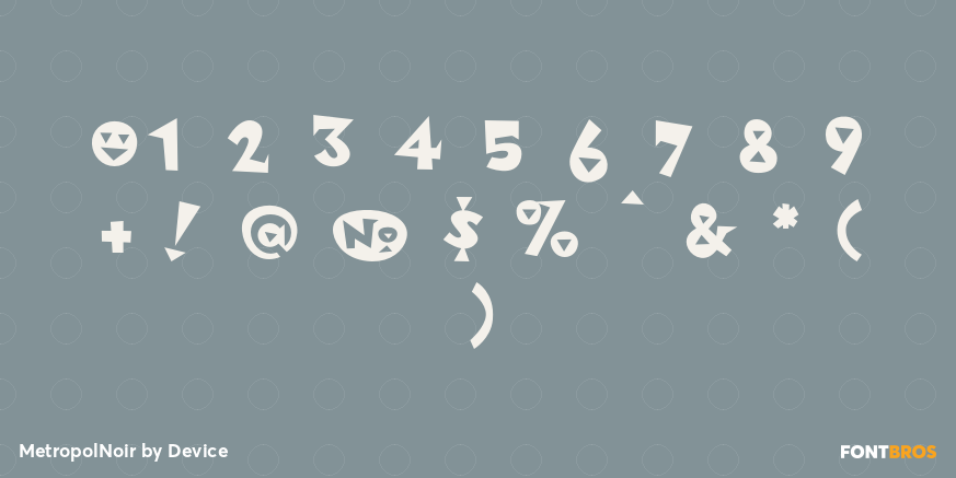 MetropolNoir Font Poster #4