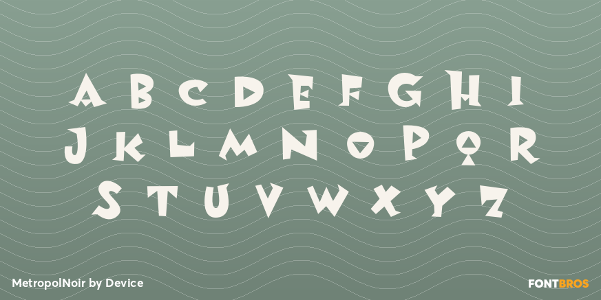 MetropolNoir Font Poster #1