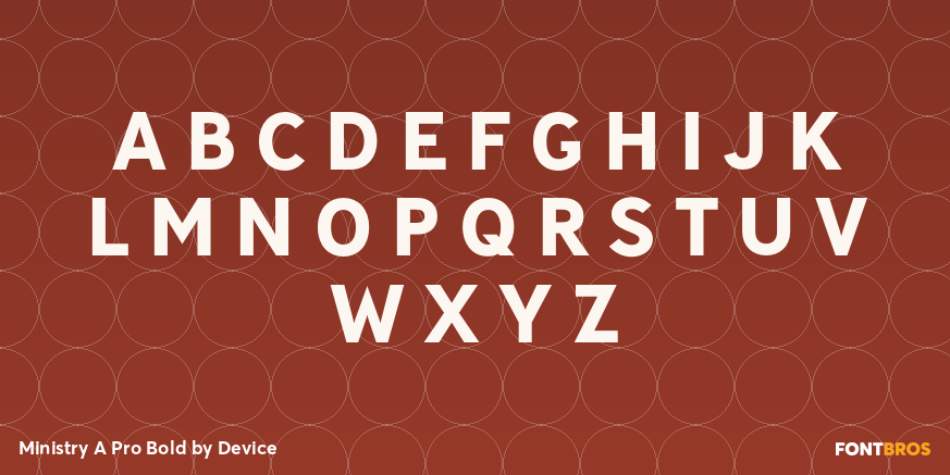 Ministry A Pro Bold Font Poster #2