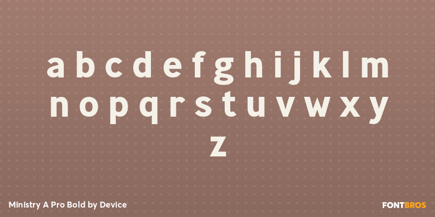 Ministry A Pro Bold Font Poster #3