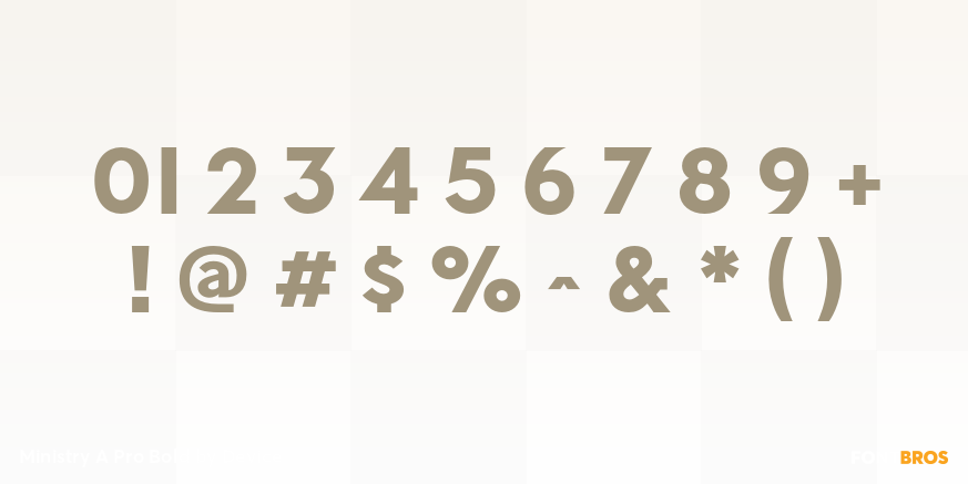 Ministry A Pro Bold Font Poster #4