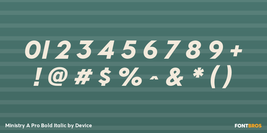 Ministry A Pro Bold Italic Font Poster #4