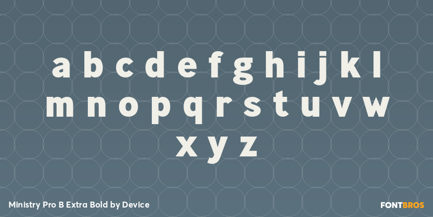 Ministry Pro B Extra Bold Font Poster #3