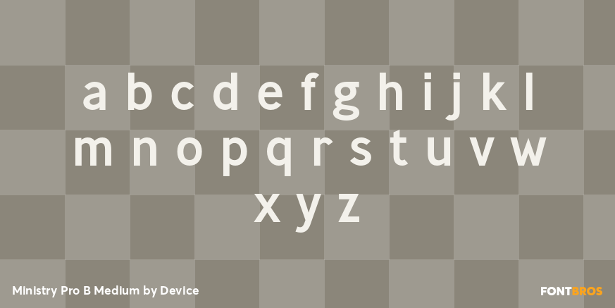Ministry Pro B Medium Font Poster #1