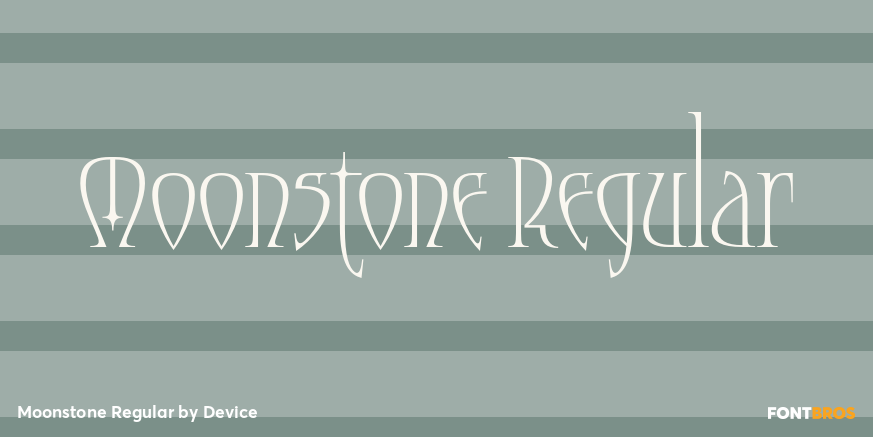 Moonstone Regular Font Poster #1
