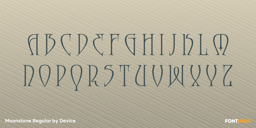 Moonstone Regular Font Poster #2