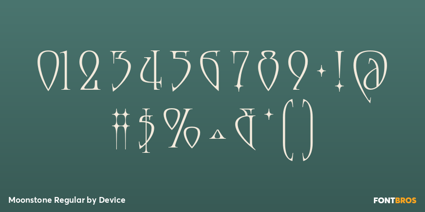Moonstone Regular Font Poster #4
