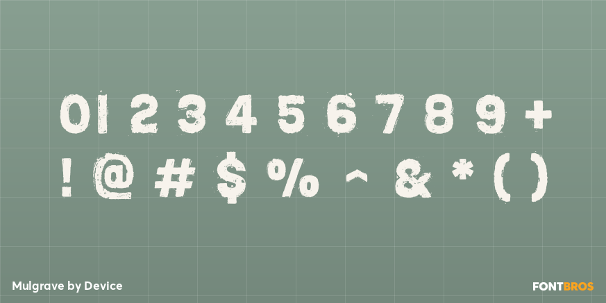 Mulgrave Font Poster #1