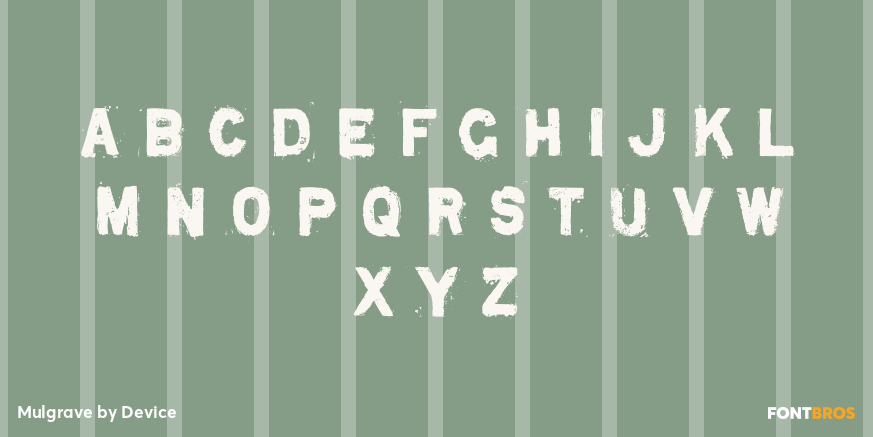 Mulgrave Font Poster #1
