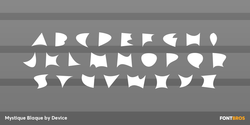 Mystique Blaque Font Poster #2