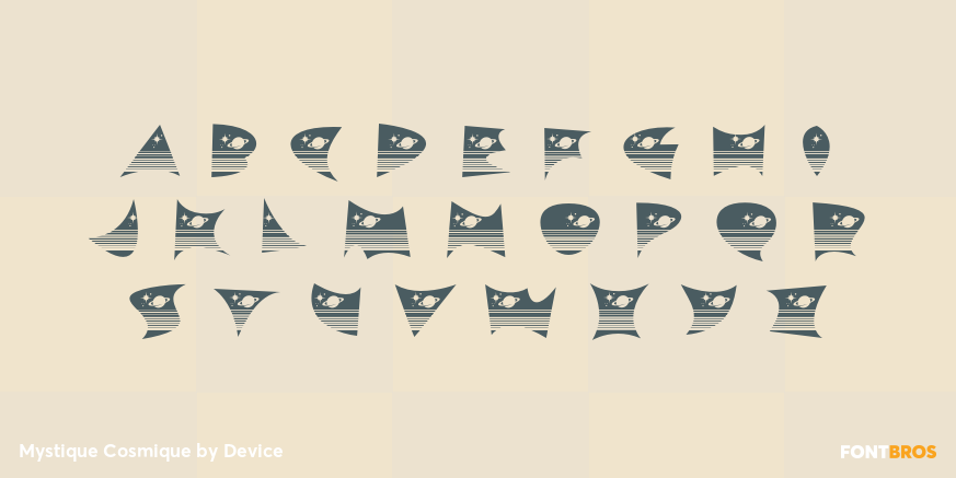 Mystique Cosmique Font Poster #3