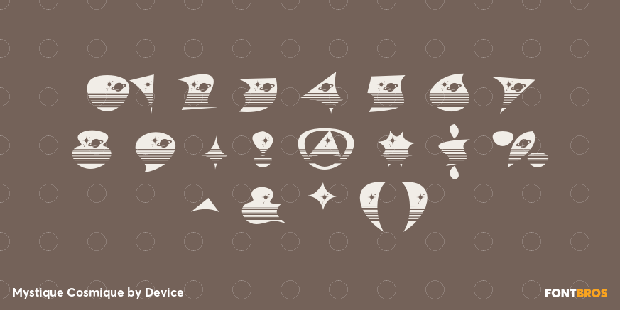 Mystique Cosmique Font Poster #4