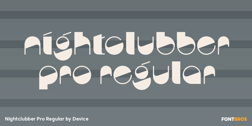 Nightclubber Pro Regular Poster