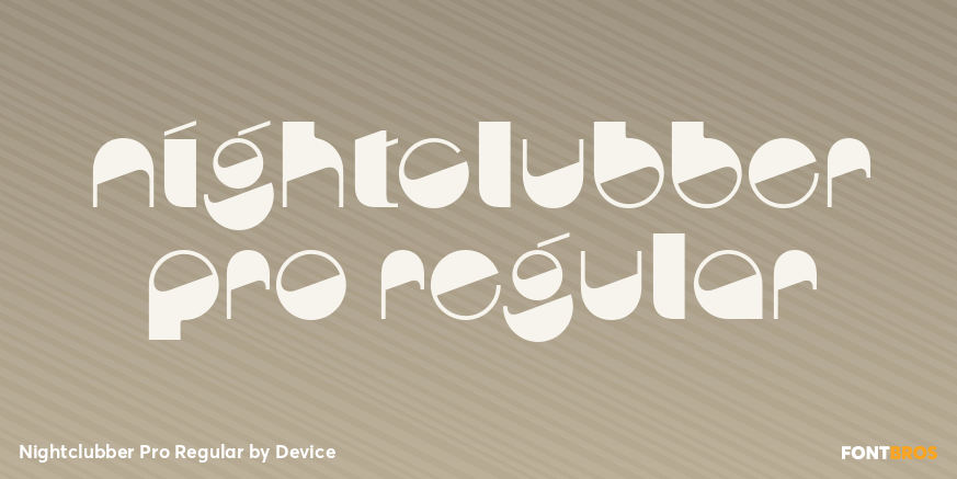 Nightclubber Pro Regular Poster