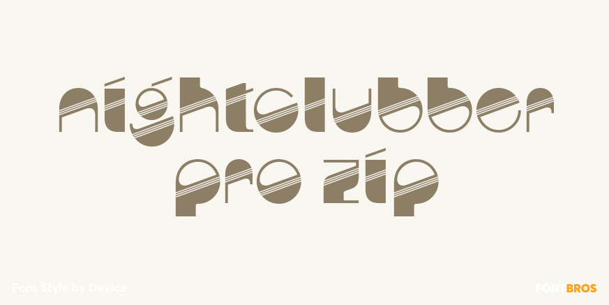 Nightclubber Pro Zip Poster