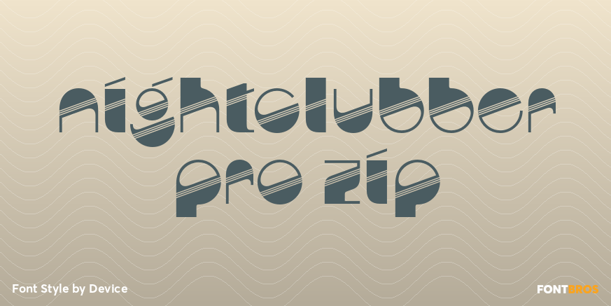 Nightclubber Pro Zip Poster