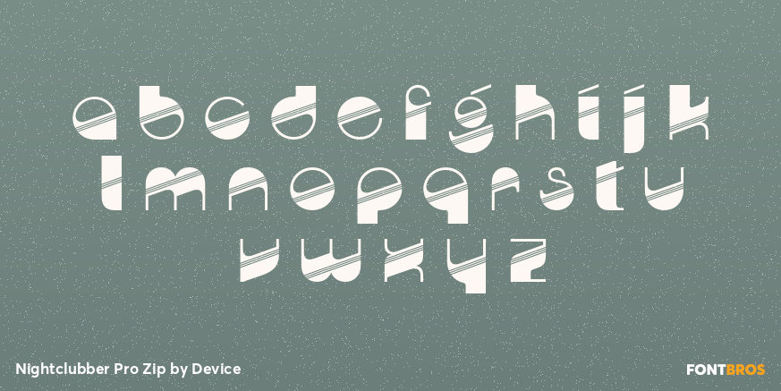 Nightclubber Pro Zip Font Poster #3