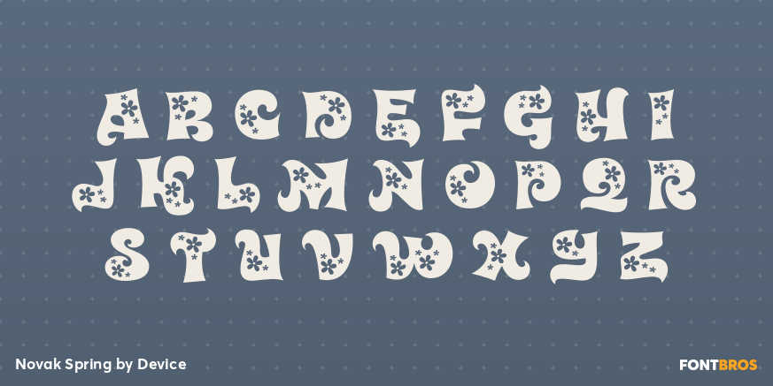 Novak Spring Font Poster #2