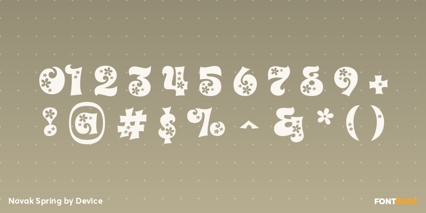 Novak Spring Font Poster #4