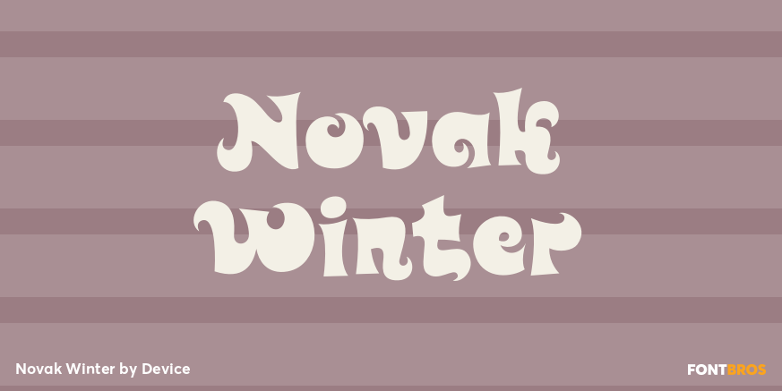Novak Winter Font Poster #1