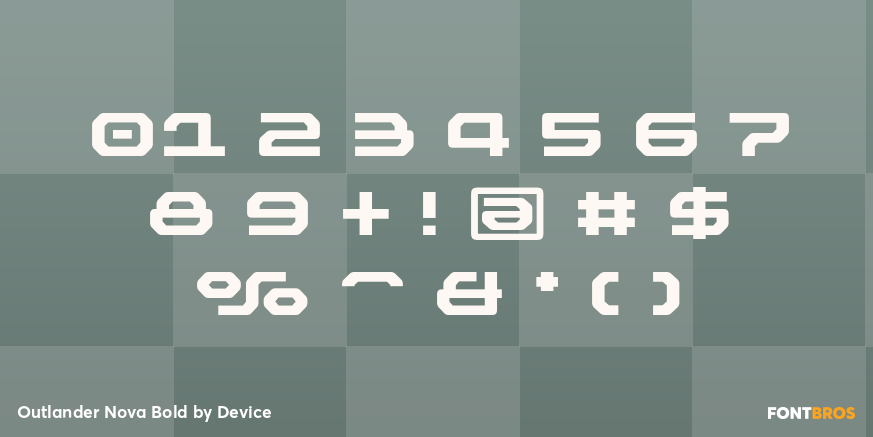 Outlander Nova Bold Font Poster #1