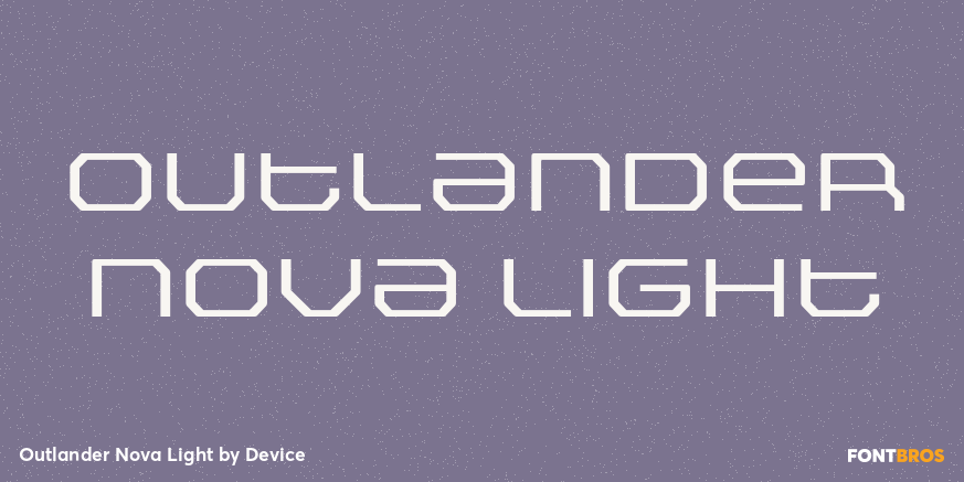 Outlander Nova Light Font Poster #1