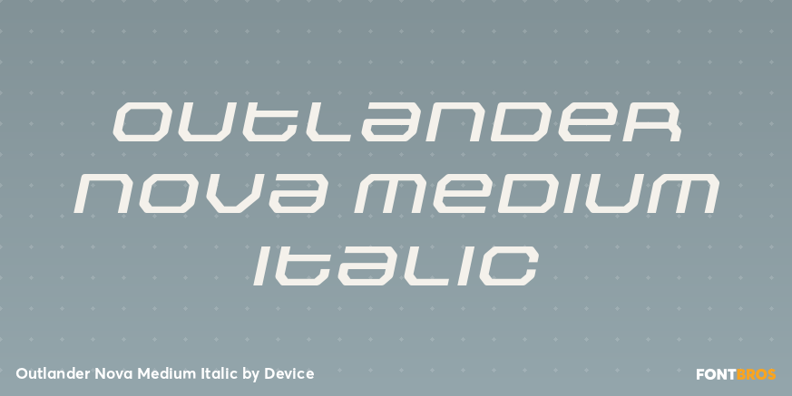 Outlander Nova Medium Italic Font Poster #1