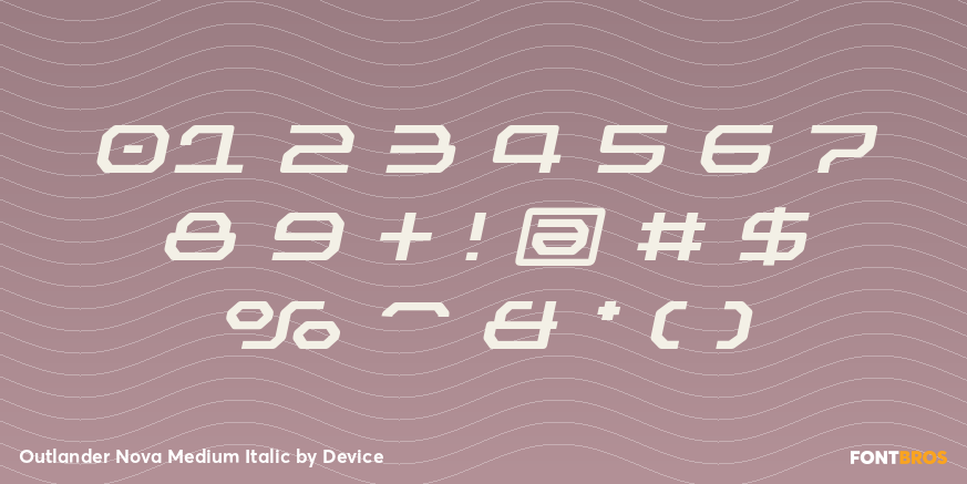 Outlander Nova Medium Italic Font Poster #4